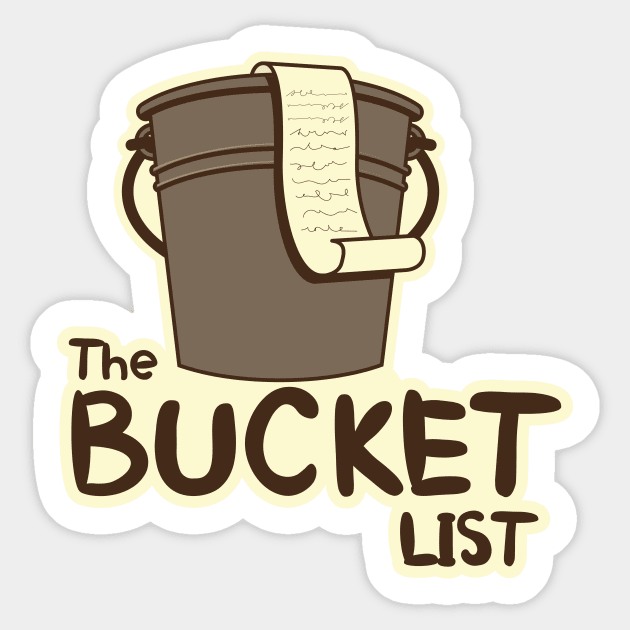 the bucket list scroll Sticker by Bubsart78